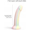 Světélkující silikonové dildo s přísavkou Dildolls Fantasia