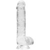 Realistické dildo s varlaty a přísavkou RealRock 6"