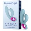 Pulzační vibrátor s králíčkem FemmeFunn Cora Light Blue