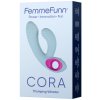 Pulzační vibrátor s králíčkem FemmeFunn Cora Light Blue