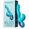 Vibrační a pulzační vibrátor s králíčkem FemmeFunn Klio Turquoise