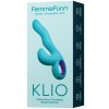 Vibrační a pulzační vibrátor s králíčkem FemmeFunn Klio Turquoise
