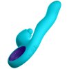 Vibrační a pulzační vibrátor s králíčkem FemmeFunn Klio Turquoise