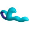 Vibrační a pulzační vibrátor s králíčkem FemmeFunn Klio Turquoise
