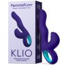 Vibrační a pulzační vibrátor s králíčkem FemmeFunn Klio Dark Purple