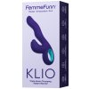 Vibrační a pulzační vibrátor s králíčkem FemmeFunn Klio Dark Purple