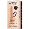 Rotační realistický vibrátor s varlaty a přísavkou FemmeFunn Vortex Turbo Baller