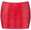 Červená minisukně se vzorem hadí kůže Cottelli