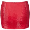 Červená minisukně se vzorem hadí kůže Cottelli