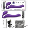 Tvarovatelný samodržící vibrační strapon Strap-On-Me Purple  (velikost M)