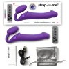 Tvarovatelný samodržící vibrační strapon Strap-On-Me Purple  (velikost L)