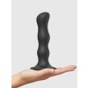 Dildo s přísavkou a pohyblivými kuličkami Strap-On-Me Geisha Balls Black  (velikost M)