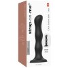 Dildo s přísavkou a pohyblivými kuličkami Strap-On-Me Geisha Balls Black  (velikost M)