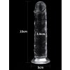 Realistické dildo s přísavkou Lovetoy Flawless Clear 7"