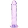Realistické dildo s přísavkou RealRock 6"  fialové