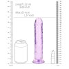 Realistické dildo s přísavkou RealRock 8"  fialové