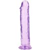 Realistické dildo s přísavkou RealRock 9"  fialové