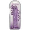 Realistické dildo s přísavkou RealRock 9"  fialové