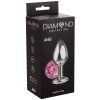 Anální kolík se šperkem Diamond Sparkle Large (Barva růžový)