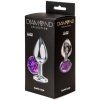 Anální kolík se šperkem Diamond Sparkle Large (Barva růžový)