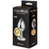 Anální kolík se šperkem Diamond Sparkle Large (Barva růžový)