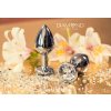 Anální kolík se šperkem Diamond Clear Sparkle XL  čirá