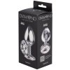 Anální kolík se šperkem Diamond Clear Sparkle XL  čirá