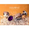 Anální kolík se šperkem Diamond Purple Sparkle XL  fialová