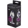 Anální kolík se šperkem Diamond Purple Sparkle XL  fialová