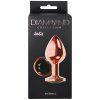 Anální kolík se šperkem Diamond Shine L (Barva modrý)