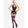 Dámský korzet se šněrováním a podvazky Obsessive Emperita (Velikost S/M)