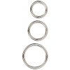 Sada kovových erekčních kroužků Silver Ring Set  3 ks