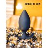 Anální kolík s vnitřní kuličkou Spice It Up! Insatiable Black