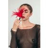 Šimrátko Burlesque Plume Red