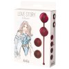 Vyměnitelné vaginální kuličky Love Story Valkyrie Wine Red