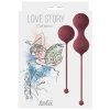 Sada venušiných kuliček Love Story Carmen Wine Red  2 ks