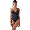 Průsvitné body Obsessive Nightly Blue (Velikost XS/S)
