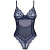 Průsvitné body Obsessive Nightly Blue (Velikost XS/S)