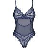 Průsvitné body Obsessive Nightly Blue (Velikost XS/S)