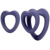 Sada erekčních kroužků ve tvaru srdce Loveline  2 ks