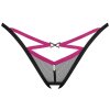 Průsvitná tanga s otvorem v rozkroku Obsessive Novenes