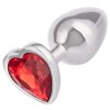 Kovový anální kolík se srdíčkem Jewel Small