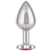 Kovový anální kolík se srdíčkem Jewel Large