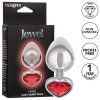 Kovový anální kolík se srdíčkem Jewel Large