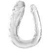 Dvojité realistické dildo King Cock Clear Large Double Trouble