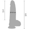 Dildo s přísavkou Inferno Ultra Realistic 18 cm