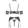 Set erotického krajkového prádla Abierta Fina (Velikost S)
