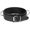 Obojek a vodítko z recyklované kůže Liebe Seele Black Bond