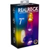 Svítící realistický vibrátor RealRock 7"  17 cm