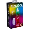 Svítící realistický vibrátor RealRock 6"  15 cm